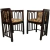Pamono Set of Fledermaus Armchairs by Josef Hoffmann for Thonet, 1907