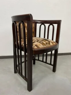 Pamono Set of Fledermaus Armchairs by Josef Hoffmann for Thonet, 1907