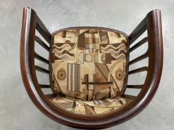 Pamono Set of Fledermaus Armchairs by Josef Hoffmann for Thonet, 1907