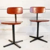 Pamono Set of Industrial School Chairs, 1960s Clearance