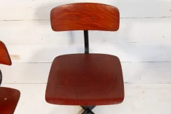 Pamono Set of Industrial School Chairs, 1960s Clearance