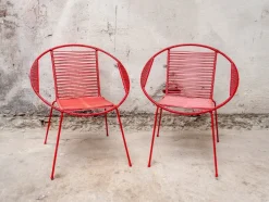 Pamono Set of Italian Iron and Plastic Childrens Chairs, 1950s Outlet