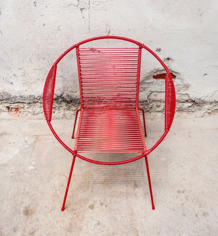 Pamono Set of Italian Iron and Plastic Childrens Chairs, 1950s Outlet
