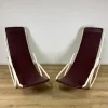 Pamono Set of Italian Painted Iron and Leather Deckchairs, 1950s Outlet