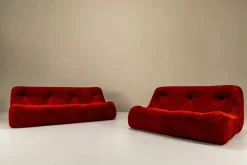 Pamono Set of Kali 3-Seater and 2-Seater Sofa by Michel Ducaroy for Ligne Roset, France, 1970s Clearance
