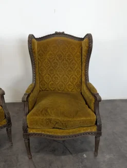 Pamono Set of Louis XVI Style Wing Chairs Hot