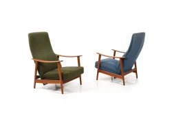 Pamono Set of Mid-Century Danish Teak Reclining Lounge Chairs, 1960s Discount