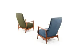 Pamono Set of Mid-Century Danish Teak Reclining Lounge Chairs, 1960s Discount
