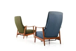 Pamono Set of Mid-Century Danish Teak Reclining Lounge Chairs, 1960s Discount