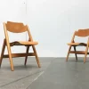 Pamono Set of Mid-Century German SE 18 Children Folding Chairs by Egon Eiermann for Wilde+spieth, 1950s Online