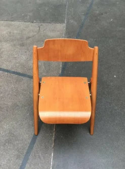 Pamono Set of Mid-Century German SE 18 Children Folding Chairs by Egon Eiermann for Wilde+spieth, 1950s Online