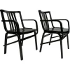 Pamono Set of Mid-Century Modern Black Armchairs from Thonet, 1950s Sale