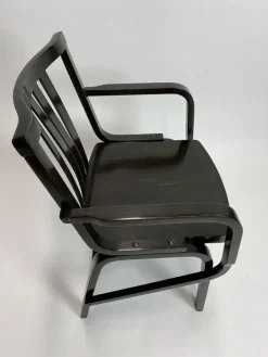 Pamono Set of Mid-Century Modern Black Armchairs from Thonet, 1950s Sale