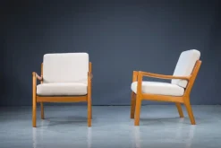 Pamono Set of Mid-Century Teak Senator Lounge Chairs by Ole Wanscher Outlet