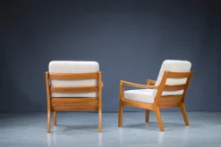 Pamono Set of Mid-Century Teak Senator Lounge Chairs by Ole Wanscher Outlet