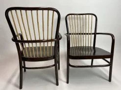 Pamono Set of Model A413F Armchairs by Josef Frank for Thonet, 1930