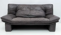 Pamono Set of Postmodern Sofa in Italian Leather by Nicoletti Salotti, 1980s Online