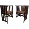 Pamono Set of Secession Fledermaus Armchairs by Josef Hoffmann, 1920s Clearance