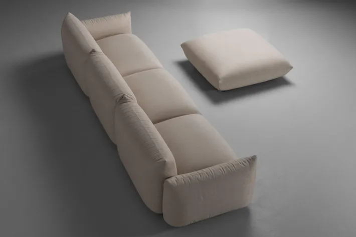 Pamono Set of Sofa and Pouf by Mario Marenco for Arflex, Italy, 1971 Online