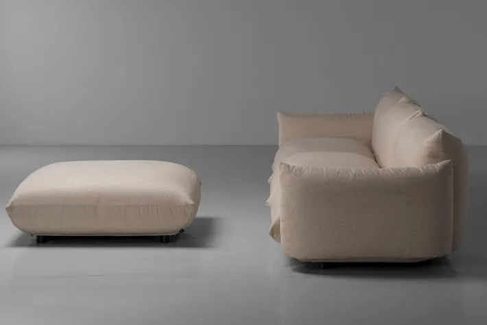 Pamono Set of Sofa and Pouf by Mario Marenco for Arflex, Italy, 1971 Online