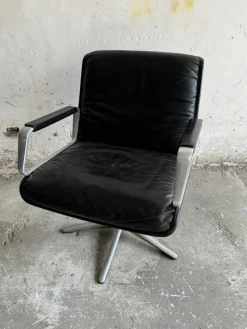 Pamono Set of Swivel Chair with Otoman by Delta Group Wilkhahn Delta Discount