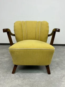 Pamono Set of Vintage Art Deco Lounge Chairs, 1940s New
