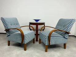 Pamono Set of Vintage Art Deco Lounge Chairs by Jindřich Halabala, 1930s Hot
