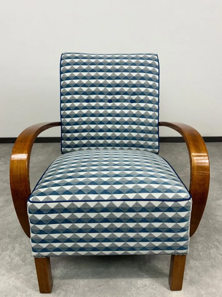 Pamono Set of Vintage Art Deco Lounge Chairs by Jindřich Halabala, 1930s Hot