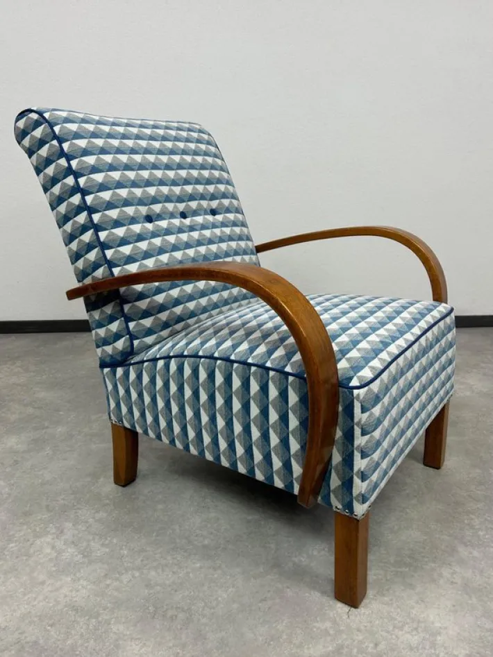 Pamono Set of Vintage Art Deco Lounge Chairs by Jindřich Halabala, 1930s Hot