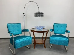 Pamono Set of Vintage Bauhaus Armchairs in Chrome, 1930s Sale