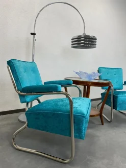 Pamono Set of Vintage Bauhaus Armchairs in Chrome, 1930s Sale