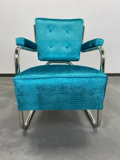 Pamono Set of Vintage Bauhaus Armchairs in Chrome, 1930s Sale