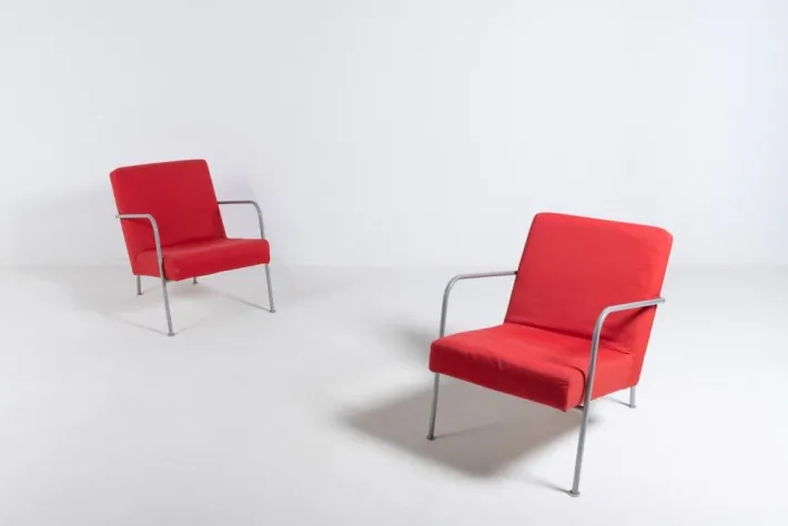 Pamono Set of Vintage Bauhaus Style Armchairs from Ikea New