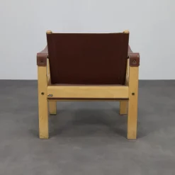 Pamono Set of Vintage Lounge Chairs in Teak and Saddle Leather by Karl Heinz Bergmiller for Escriba, 1970s Discount