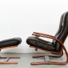 Pamono Set of Vintage Scandinavian Armchair with Ottoman by Arnt Lande for Westnofa, 1970s Hot