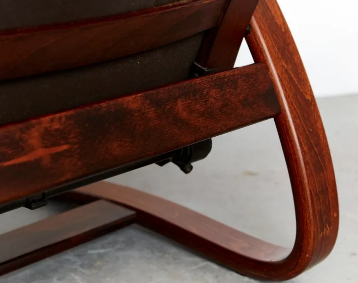 Pamono Set of Vintage Scandinavian Armchair with Ottoman by Arnt Lande for Westnofa, 1970s Hot