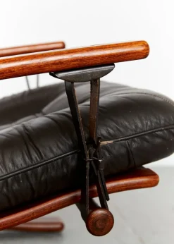 Pamono Set of Vintage Scandinavian Armchair with Ottoman by Arnt Lande for Westnofa, 1970s Hot