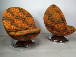 Pamono Set of Vintage Space Age Ball Chairs, 1970s