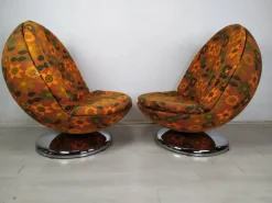 Pamono Set of Vintage Space Age Ball Chairs, 1970s