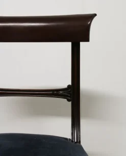 Pamono Set of Vintage Victorian Dark Walnut Chairs