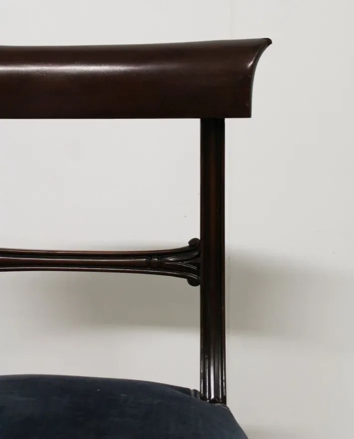 Pamono Set of Vintage Victorian Dark Walnut Chairs