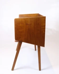 Pamono Side Table in Teak with Drawer and Wicker Shelf, 1960s Discount