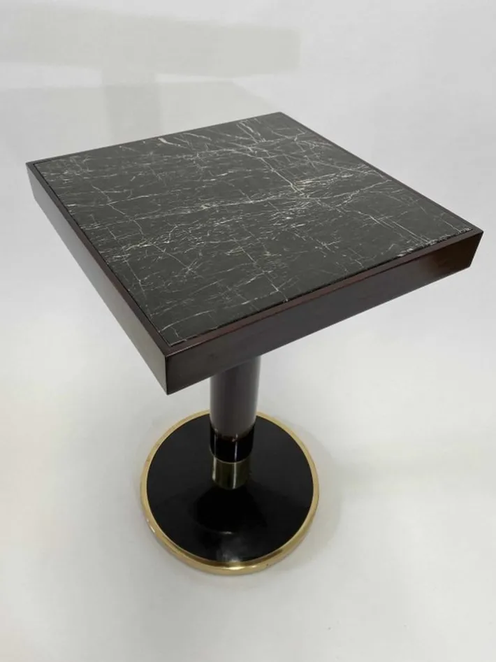 Pamono Side Table with Marble from Thonet, 1920s New