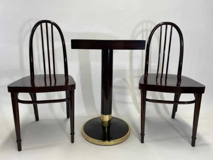 Pamono Side Table with Marble from Thonet, 1920s New