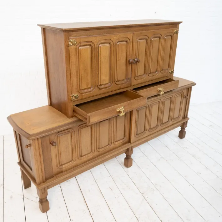 Pamono Sideboard by Guillerme et Chambron for Votre Maison, 1950s Sale