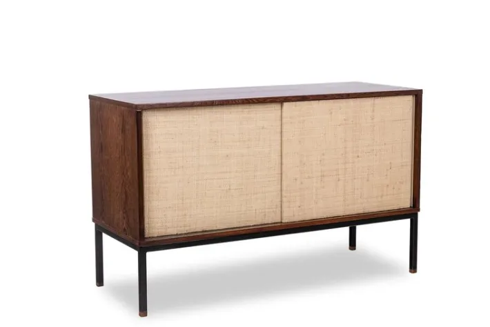 Pamono Sideboard in Wenge and Raffia by Martin Visser, 1970s Sale