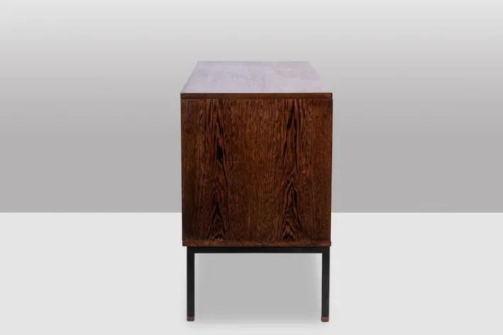 Pamono Sideboard in Wenge and Raffia by Martin Visser, 1970s Sale