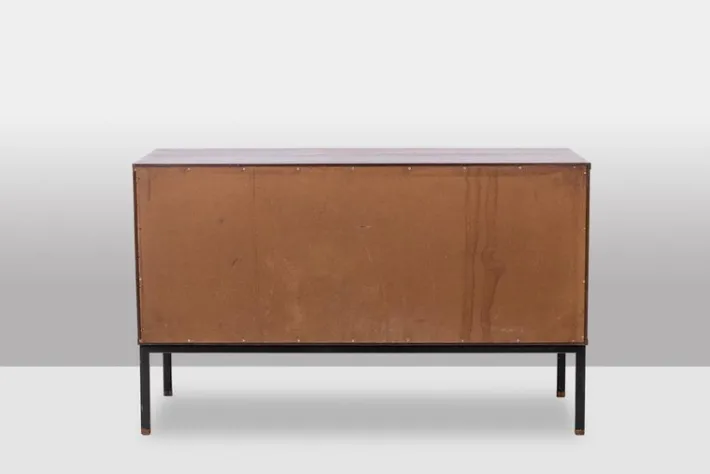 Pamono Sideboard in Wenge and Raffia by Martin Visser, 1970s Sale