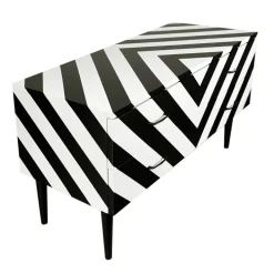 Pamono Sideboard with Op Art Motif, Poland, 1968 Online