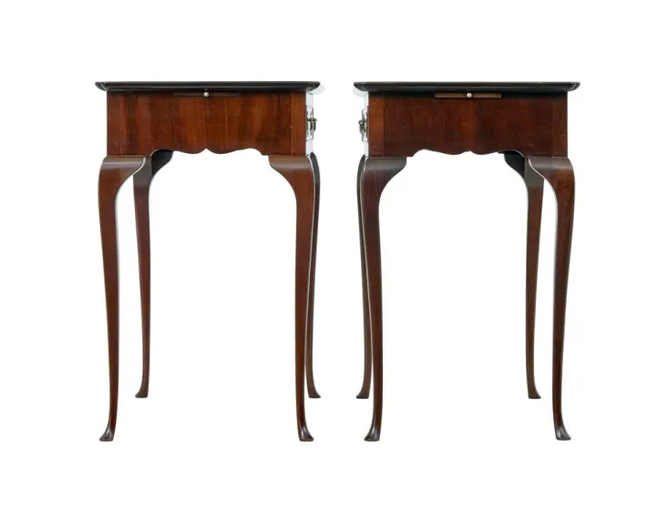 Pamono Silver Side Tables, 1900s, Set of 2 Discount